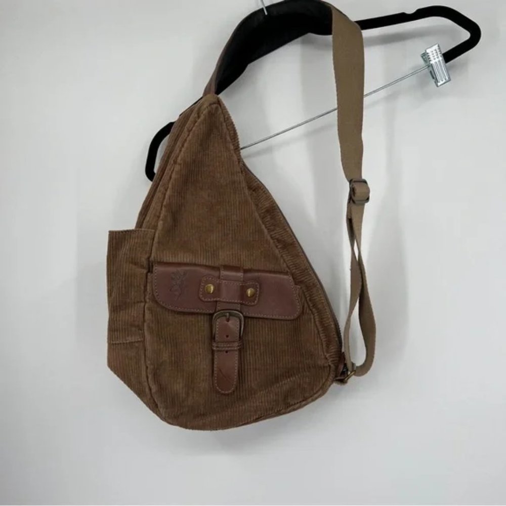 Browning Ameri Bag Slingback Backpack Brown Cordu… - image 2